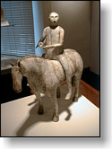 Horse and Rider with Bird, in ceramic by Anna No�l